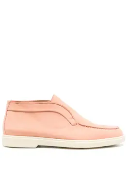 Santoni: Светлые лоферы 