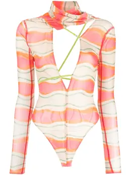 Jacquemus: Прозрачный боди 