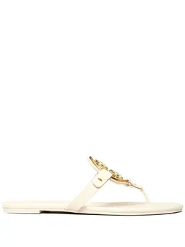 Tory Burch: Белые сандалии  Miller