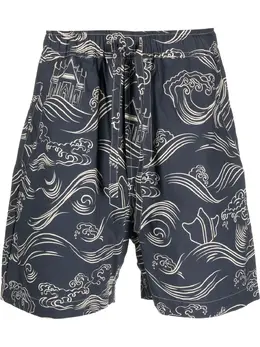 Maharishi: Шорты с принтом 