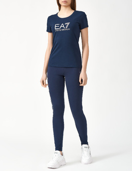 EA7 EMPORIO ARMANI: Синяя футболка 