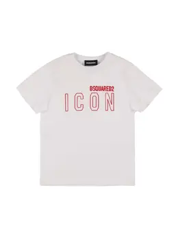 DSQUARED2: Хлопковая футболка  Icon