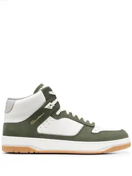 Santoni: Белые кроссовки 