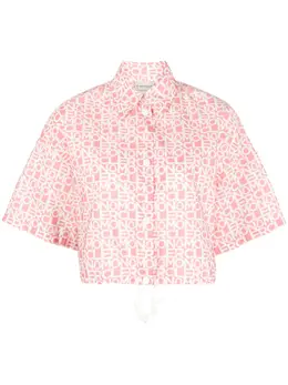 Moncler: Рубашка с принтом 
