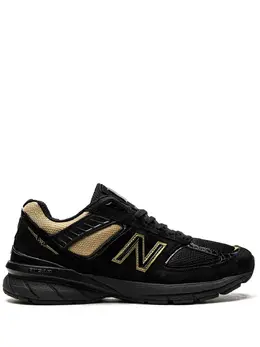 New Balance: Чёрные кроссовки 