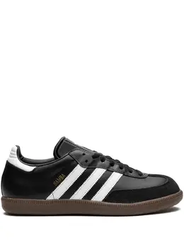 adidas: Чёрные кроссовки  Samba