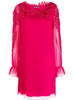 Alberta Ferretti: Платье с длинным рукавом 