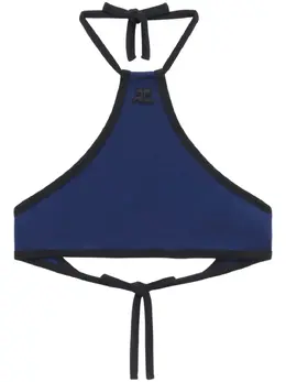 Courrèges: Синий топ 