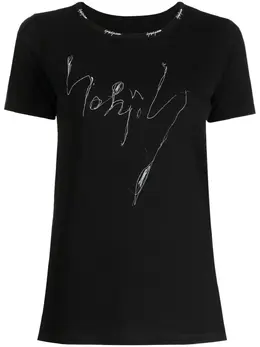 Yohji Yamamoto: Футболка с принтом 