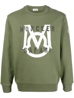Moncler: Свитшот с принтом 