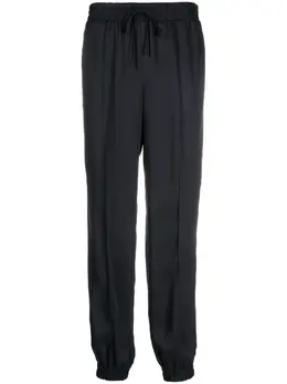 Jil Sander: Синие брюки  Drawstring