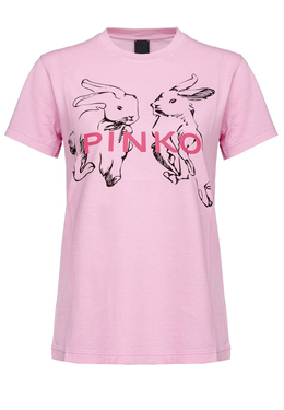 PINKO: Розовая футболка 