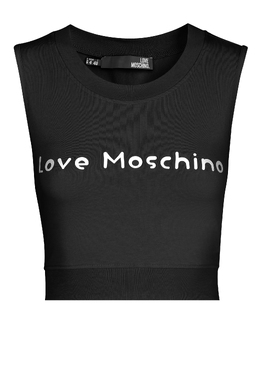 MOSCHINO Love: Чёрный топ 