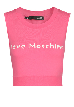 MOSCHINO Love: Розовый топ 