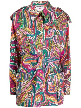 Moschino Pre-Owned: Рубашка с принтом 