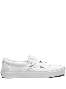 Vans: Белые мокасины 