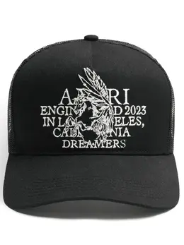 AMIRI: Шляпа  Trucker с принтом