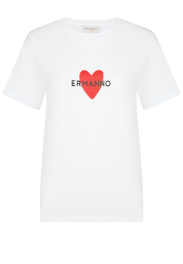ERMANNO FIRENZE: Белая футболка 