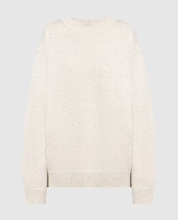 Off-White: Бежевый свитер 