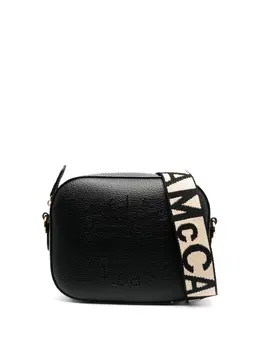 Stella McCartney: Чёрная сумка через плечо  Stella Logo