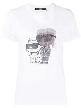Karl Lagerfeld: Белая футболка 