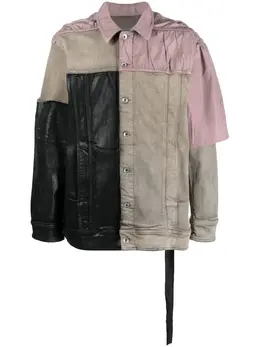 Rick Owens DRKSHDW: Чёрная куртка  Jumbo