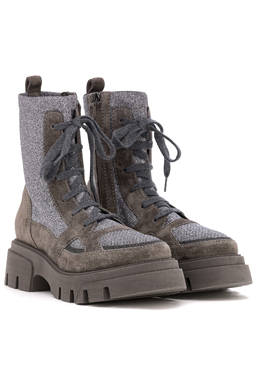 BRUNELLO CUCINELLI: Серые ботинки 
