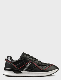 BIKKEMBERGS: Чёрные кроссовки 