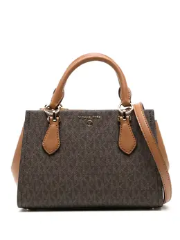 Michael Kors: Коричневая сумка через плечо 