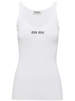 Miu Miu: Трикотажная майка 