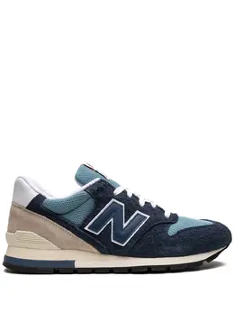New Balance: Синие кроссовки  996