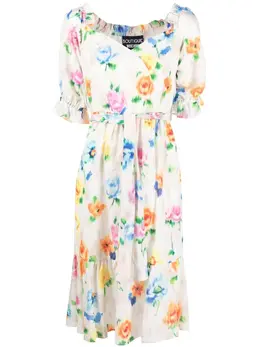 Boutique Moschino: Платье с растительным принтом 
