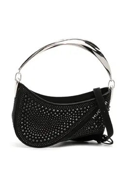 Mugler: Чёрная сумка на руку 