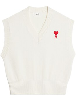 AMI Paris: Белый жилет  Ami de Cœur