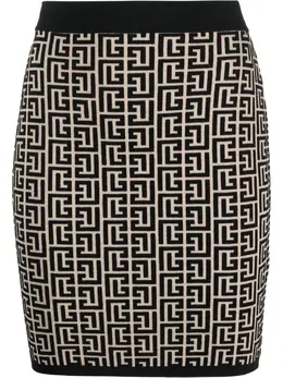 Balmain: Жаккардовая юбка 