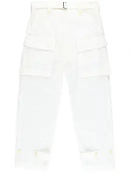 sacai: Брюки с вышивкой 