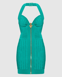Balmain: Зелёное платье 