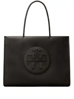 Tory Burch: Чёрная сумка-шоппер  Ella