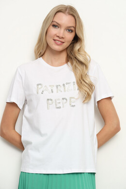 Patrizia Pepe: Белая футболка 