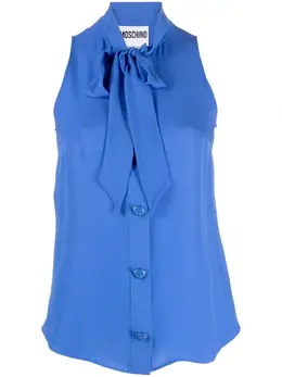 Moschino: Блуза с бантом 