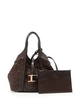 Tod's: Коричневая сумка-шоппер  T Timeless