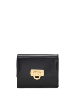 Ferragamo: Чёрный кошелёк  Gancini