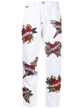 Philipp Plein: Белые джинсы  Love