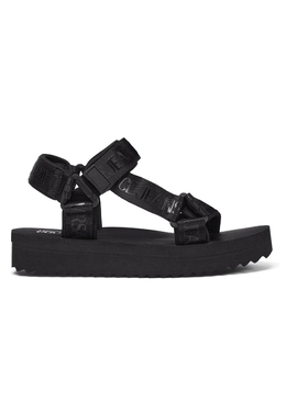 VERSACE JEANS COUTURE: Чёрные сандалии 