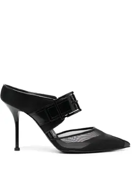 Alexander McQueen: Чёрные сабо 