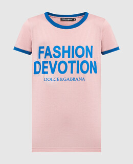 Dolce&Gabbana: Розовая футболка 