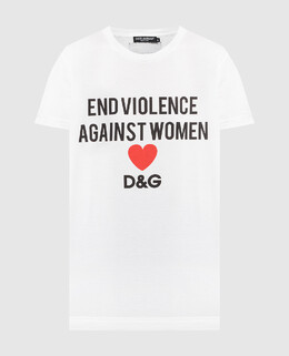 Dolce&Gabbana: Белая футболка 