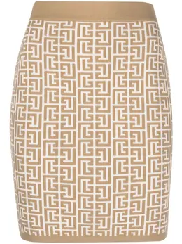Balmain: Жаккардовая юбка 