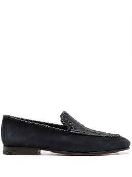 Santoni: Синие туфли 