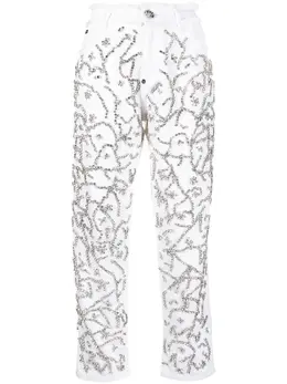 Philipp Plein: Джинсы  Crystal со стразами
